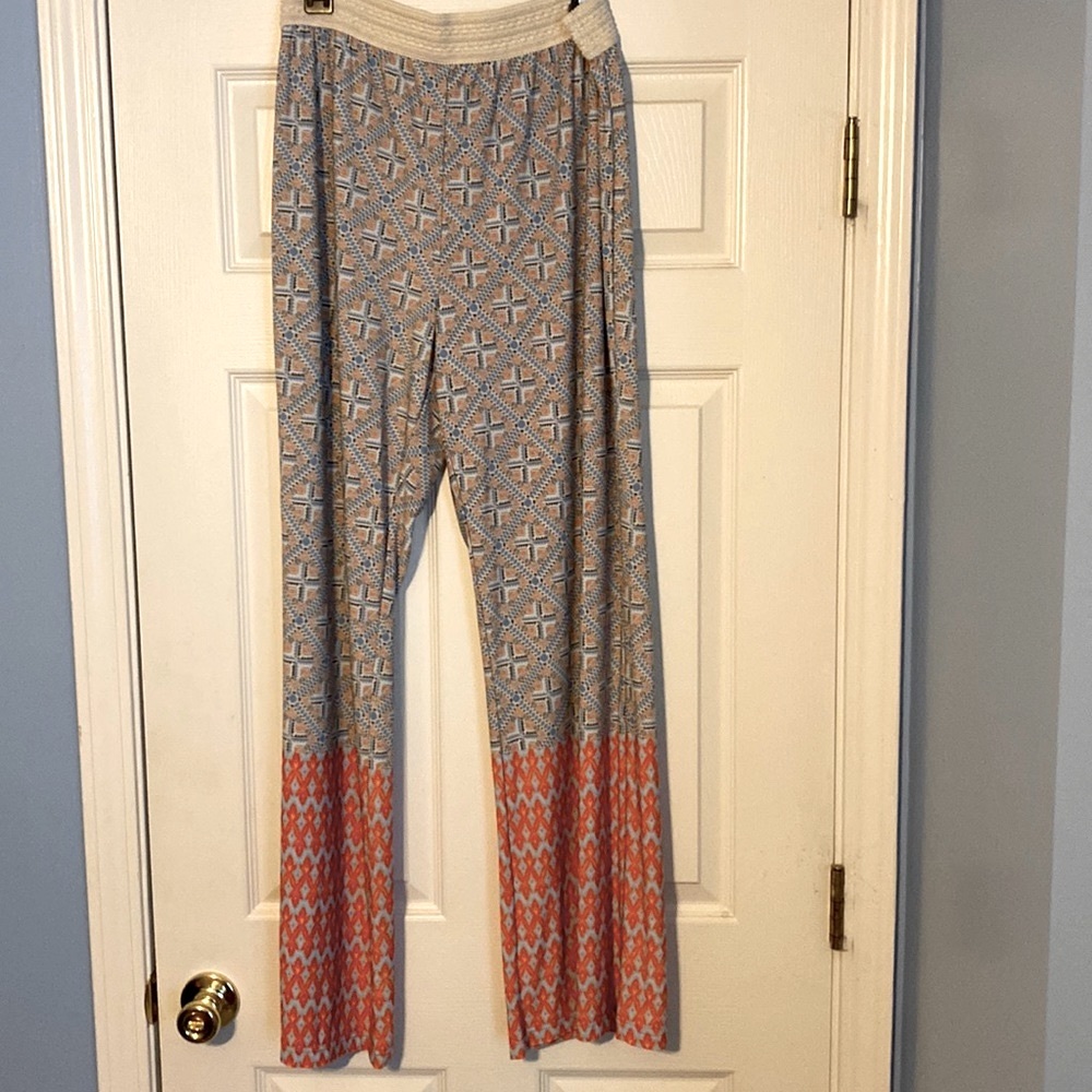Vintage America Blues women’s palazzo pants XL ‘Lulu’ Mosaic border